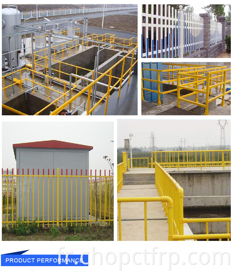 FRP GRP Industrie Hand-Raide Fiberglass Walkway Hand-Rail Fibre Glass Safety Rail Raide